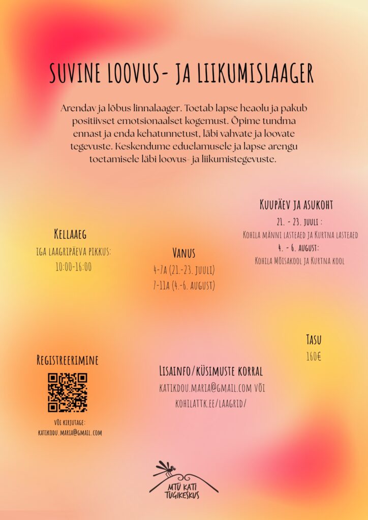 Teatame suure elevusega, et korraldame sellel suvel lastele neli suvist linnalaagrit!đ» Teatame suure elevusega, et korraldame sellel suvel lastele neli suvist linnalaagrit!đ»